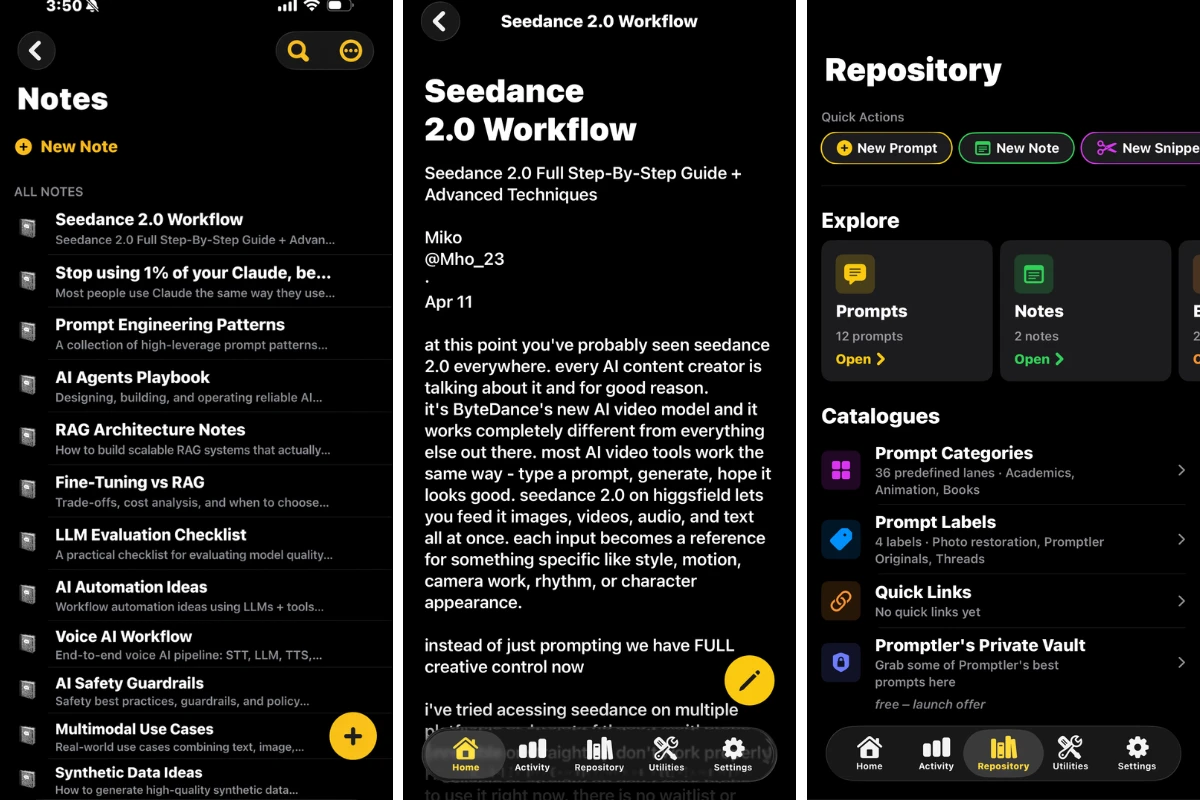 Save AI notes — Knowledge Cards for research and findings