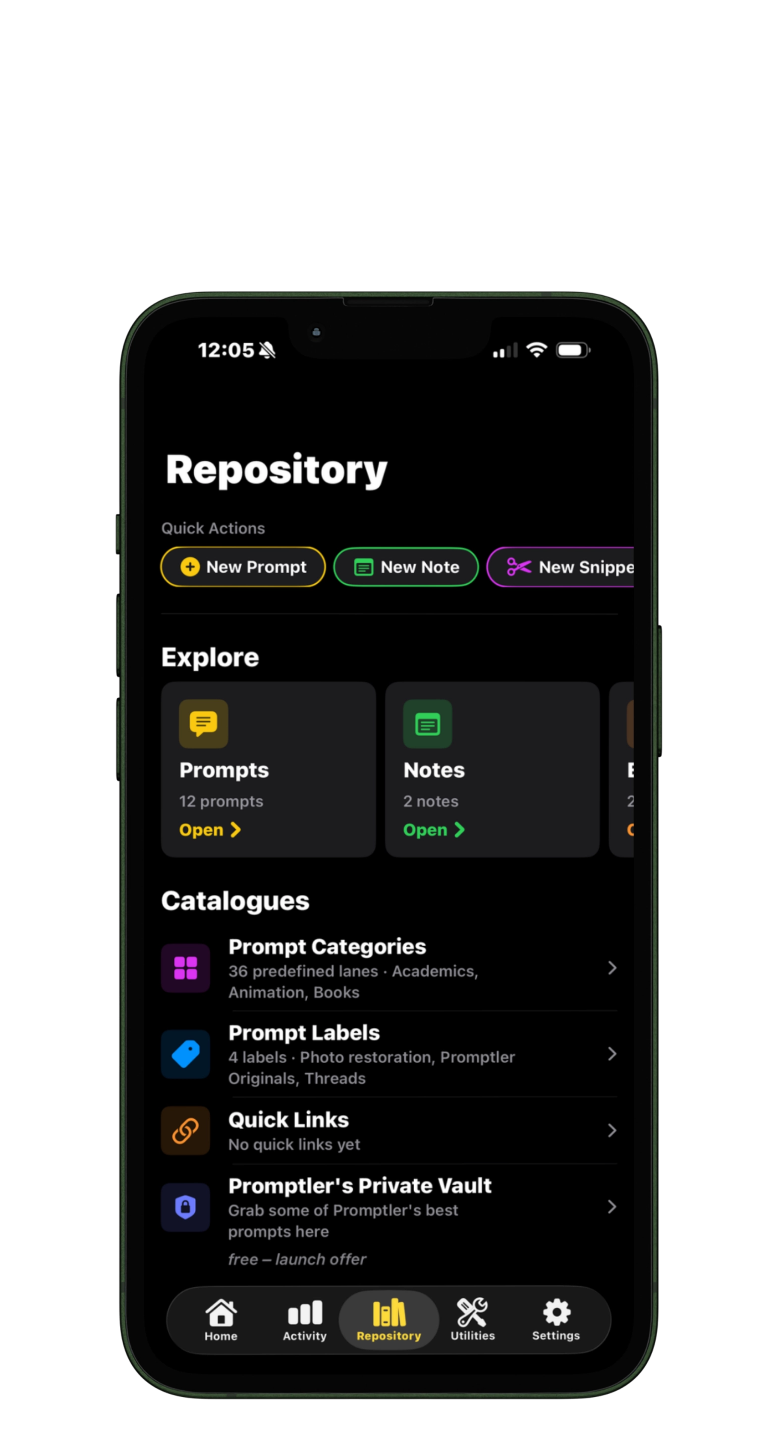 Reusable prompt templates with variables